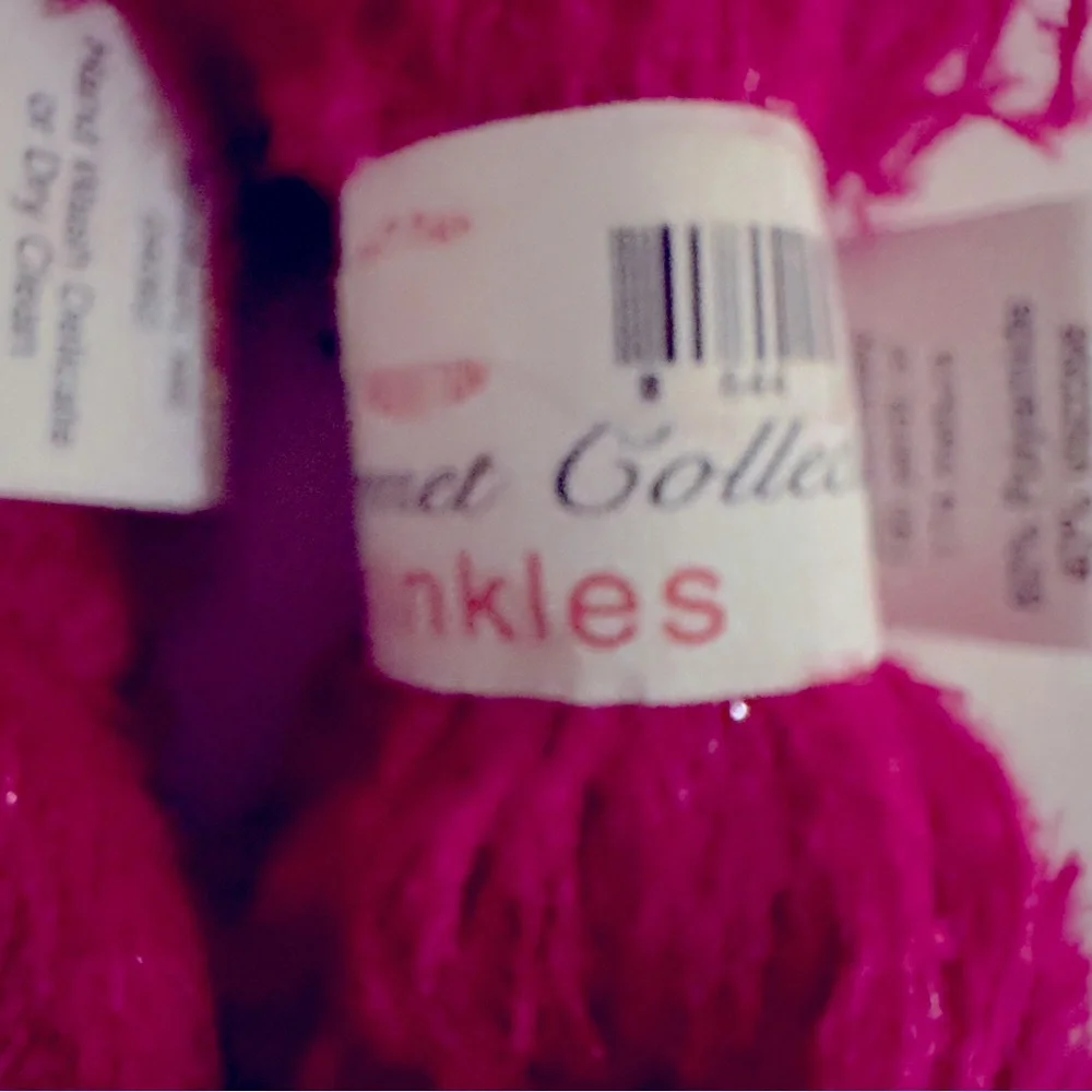 Knit One Crochet Too, 2 skeins, Sprinkles Bright Pink Yarn